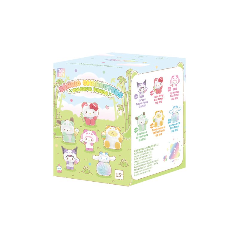 Sanrio characters Colorful Panda Series Figures Blind Box