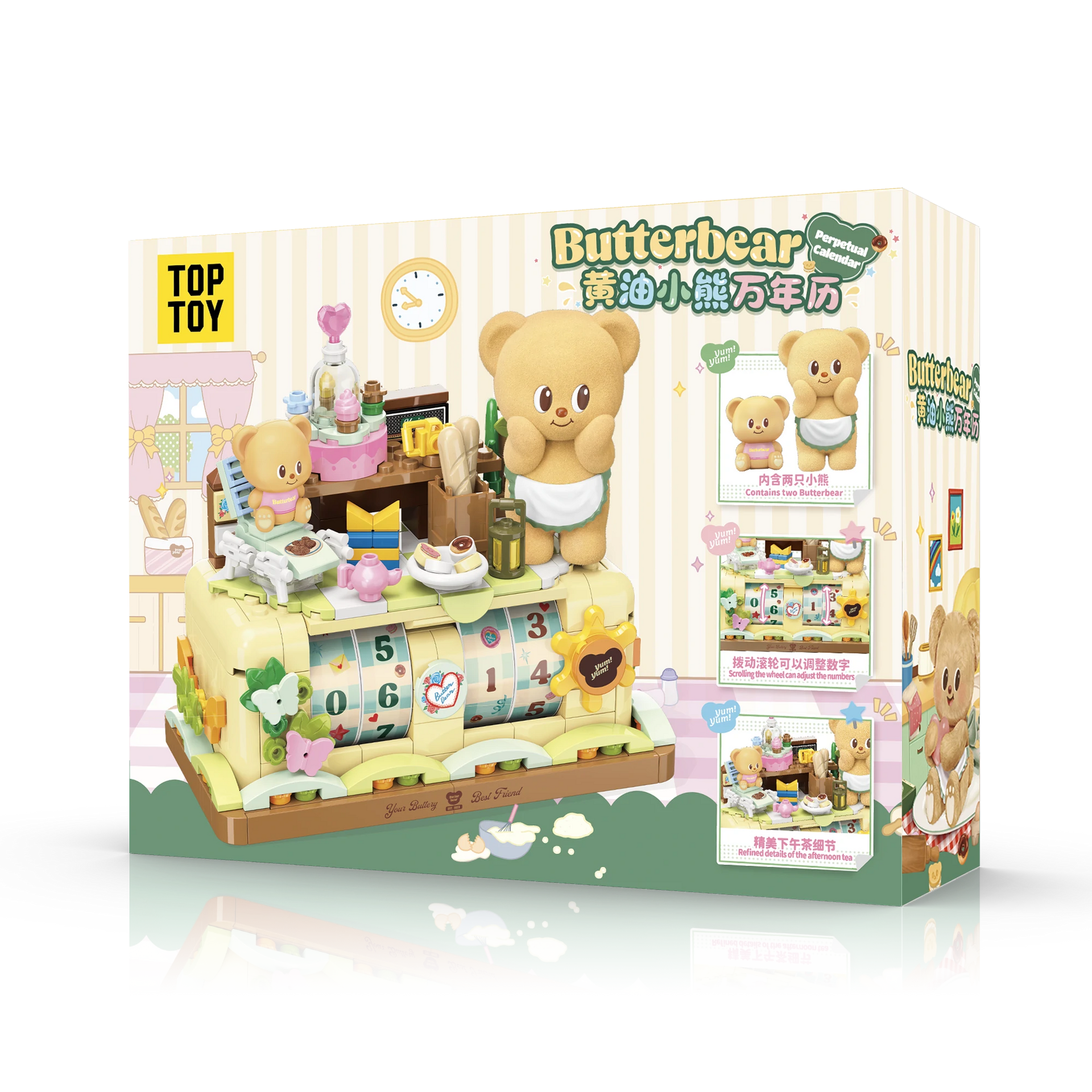 Butter Bear Perpetual Calendar Building Kit 350Pcs TC2059 – TOPTOY