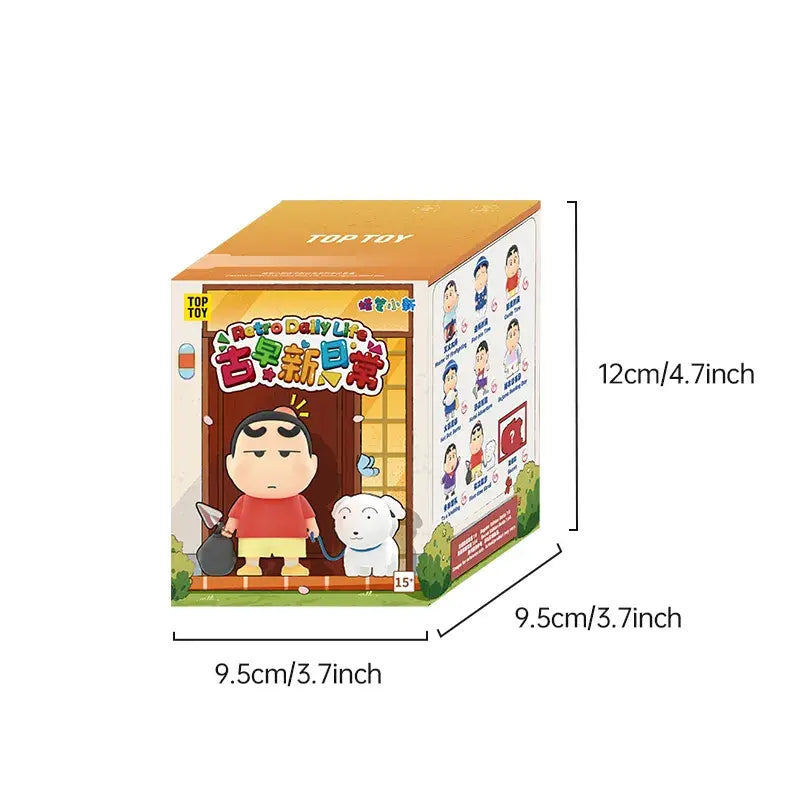 CRAYON SHINCHAN Scatola cieca con figure della serie retrò della vita quotidiana size 2