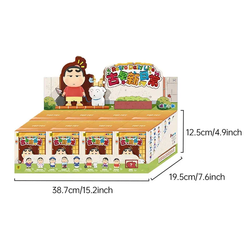 CRAYON SHINCHAN Scatola cieca con figure della serie retrò della vita quotidiana size 3
