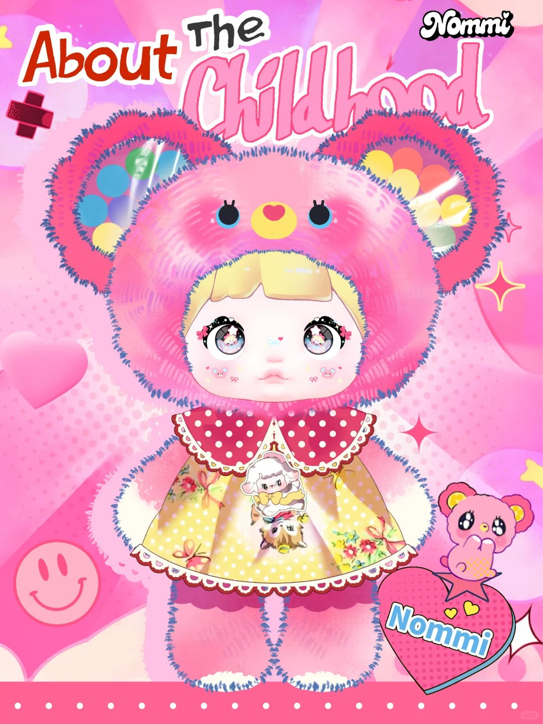 NOMMI Informazioni sulla scatola cieca con ciondolo in peluche della serie Childhood