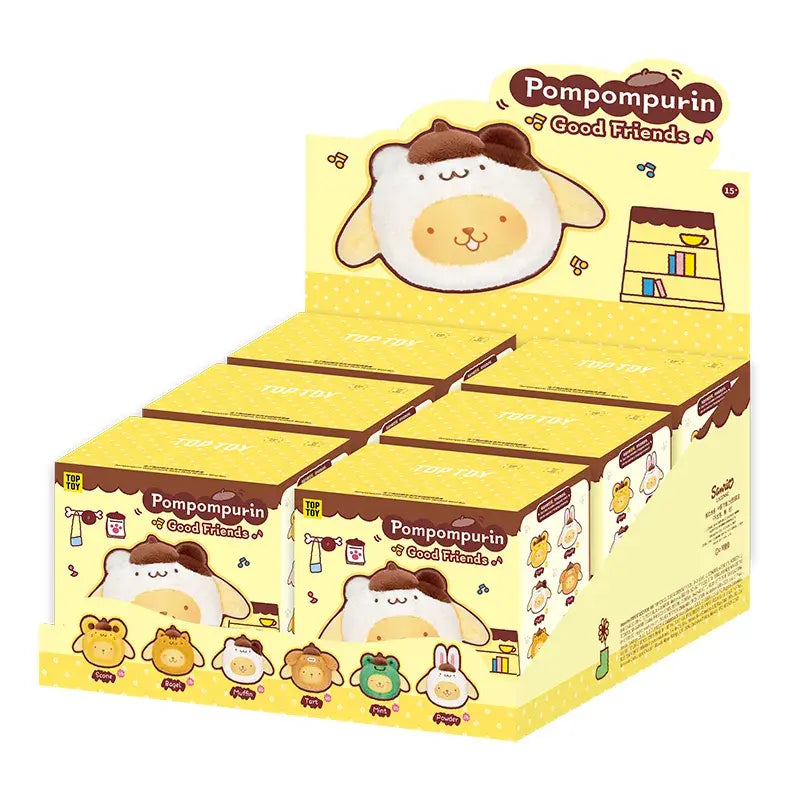 POMPOMPURIN Good Friends Series Plush Keychain Blind Box