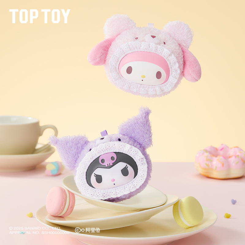 SANRIO, soffice orsetto in peluche, portachiavi, confezione regalo cieca