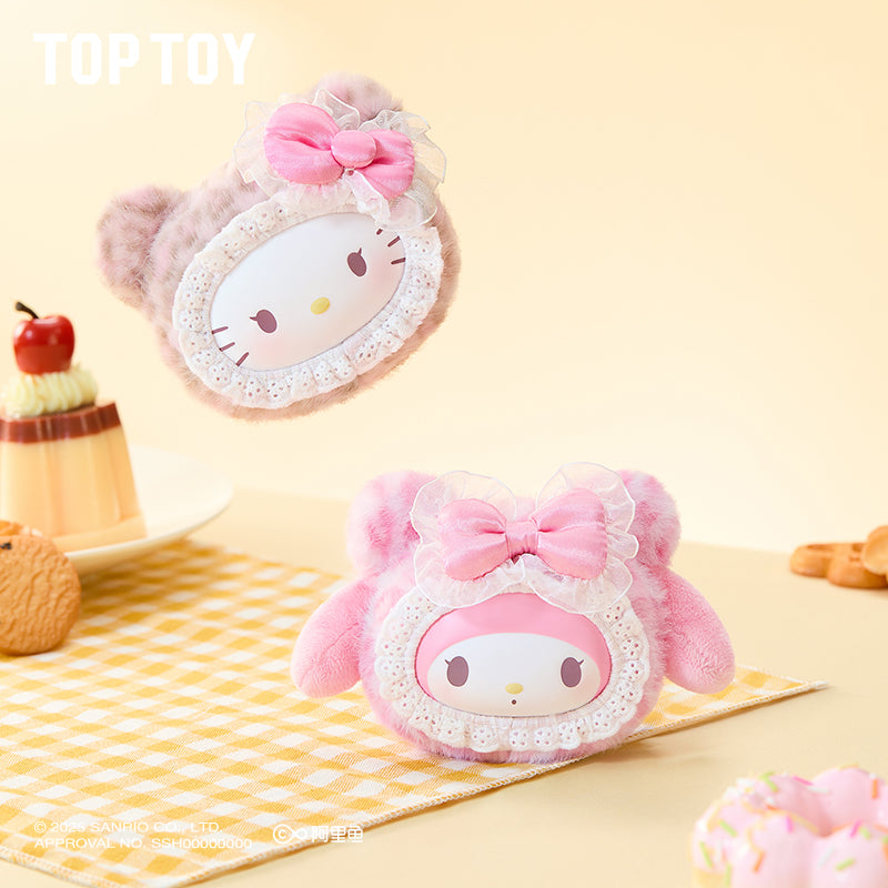 SANRIO, soffice orsetto in peluche, portachiavi, confezione regalo cieca