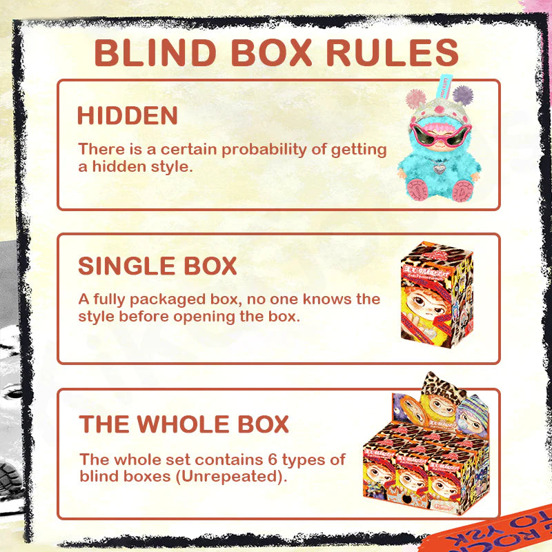 WAKUKU Fuzzy Trendy Fun Party Series Plush Blind Box