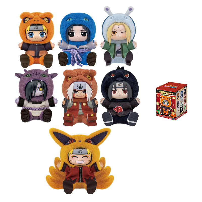 NARUTO Shippuden Kotak Buta Mewah Gantungan Kunci Seri Pesta Binatang Lucu