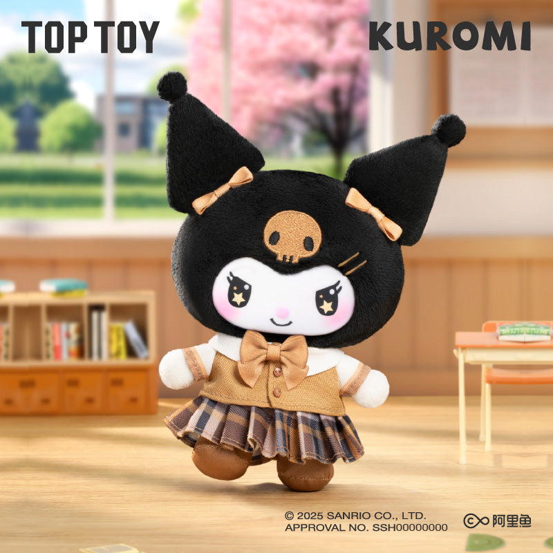 TOPTOY SANRIO KUROMI School Life Vinyl Plush Keychain Gift Blind Box