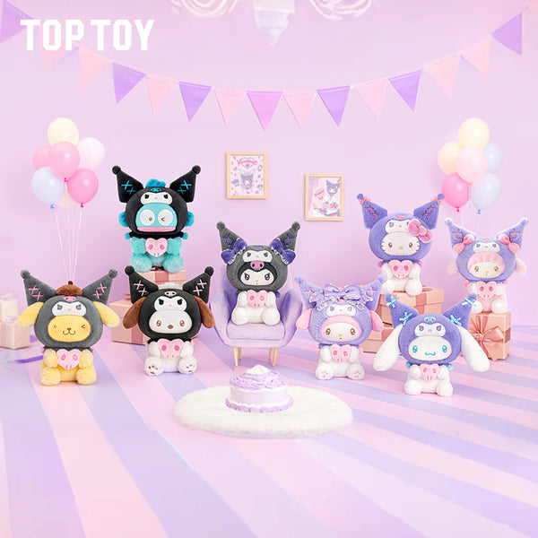 TOPTOY Sanrio Characters Kuromi Party Keychain Series Plush Blind Box