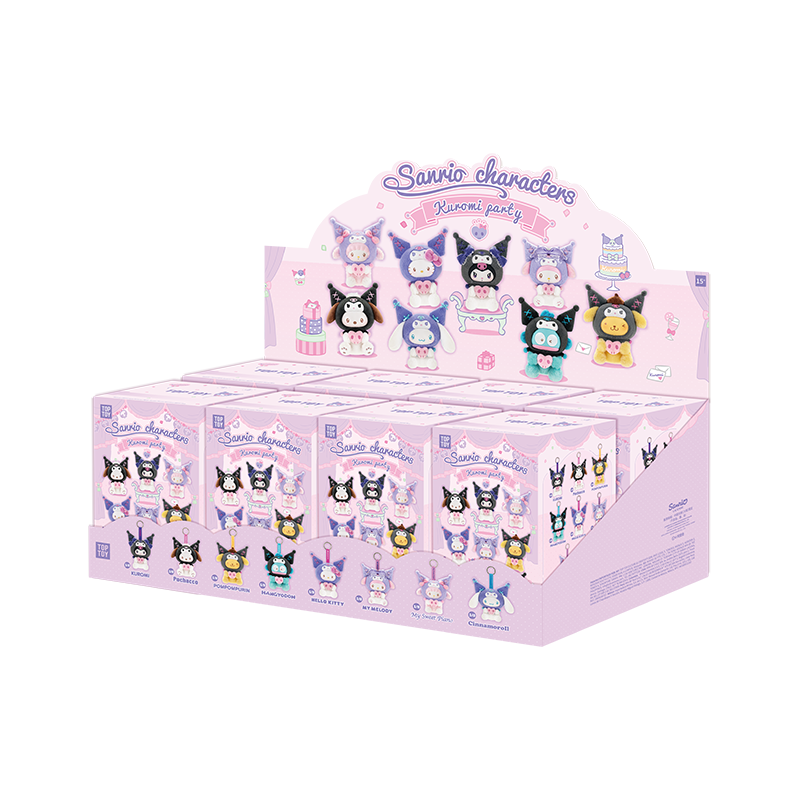 TOPTOY_Sanrio_Characters_Kuromi_Party_Keychain_Series_Plush_Blind_Box_Whole Set
