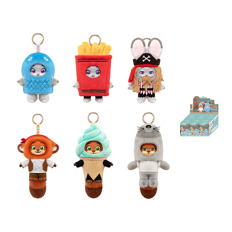 ZOOTOPIA 2 NICK & JUDY Best Undercover Keychain Plush Series