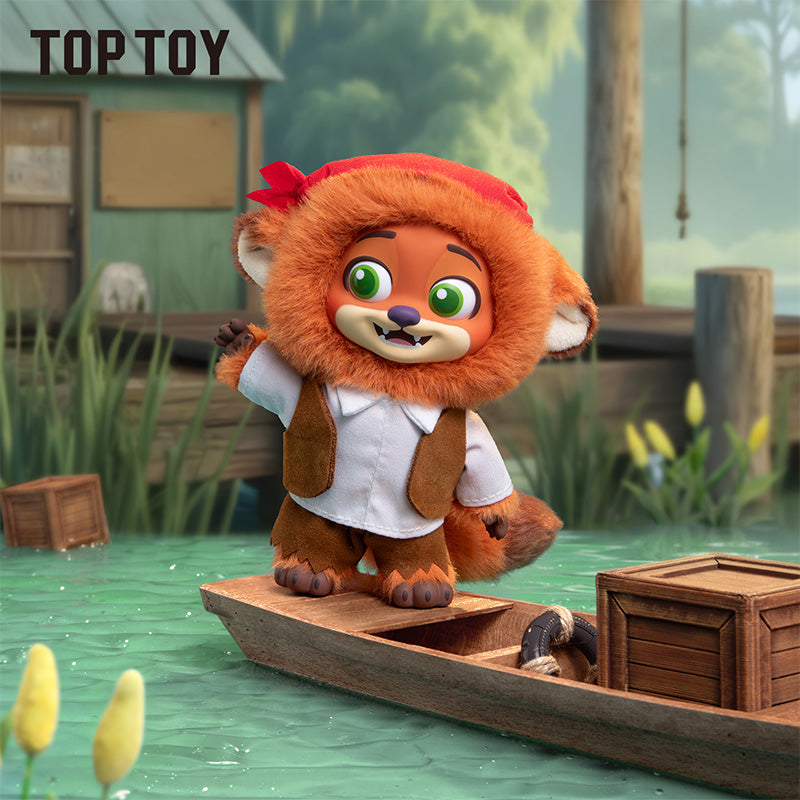 TOPTOY ZOOTOPIA 2 NICK & JUDY Best Undercover Keychain Plush Series Figure Blind Box Brave Team Master