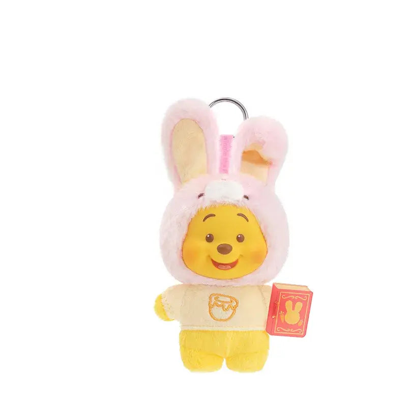 Winnie l'ourson série de livres d'histoires d'animaux en peluche porte-clés boîte aveugle