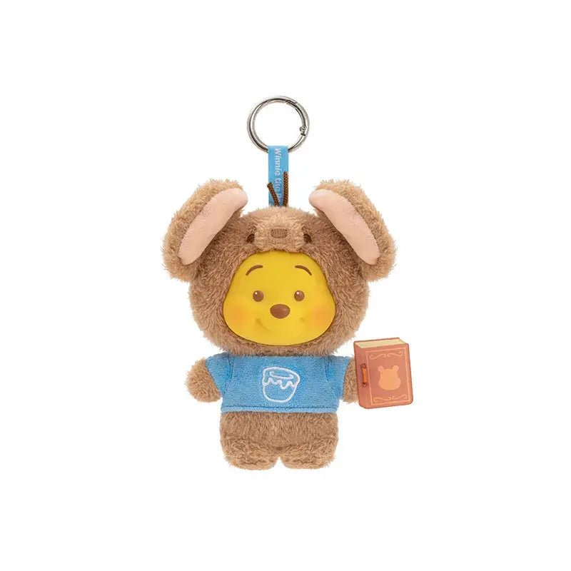 Winnie l'ourson série de livres d'histoires d'animaux en peluche porte-clés boîte aveugle