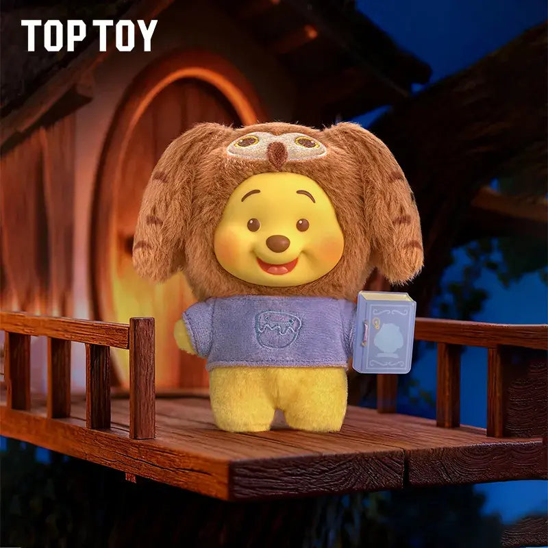 Winnie l'ourson série de livres d'histoires d'animaux en peluche porte-clés boîte aveugle
