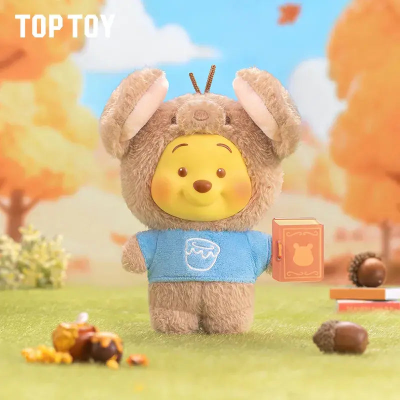 Winnie l'ourson série de livres d'histoires d'animaux en peluche porte-clés boîte aveugle