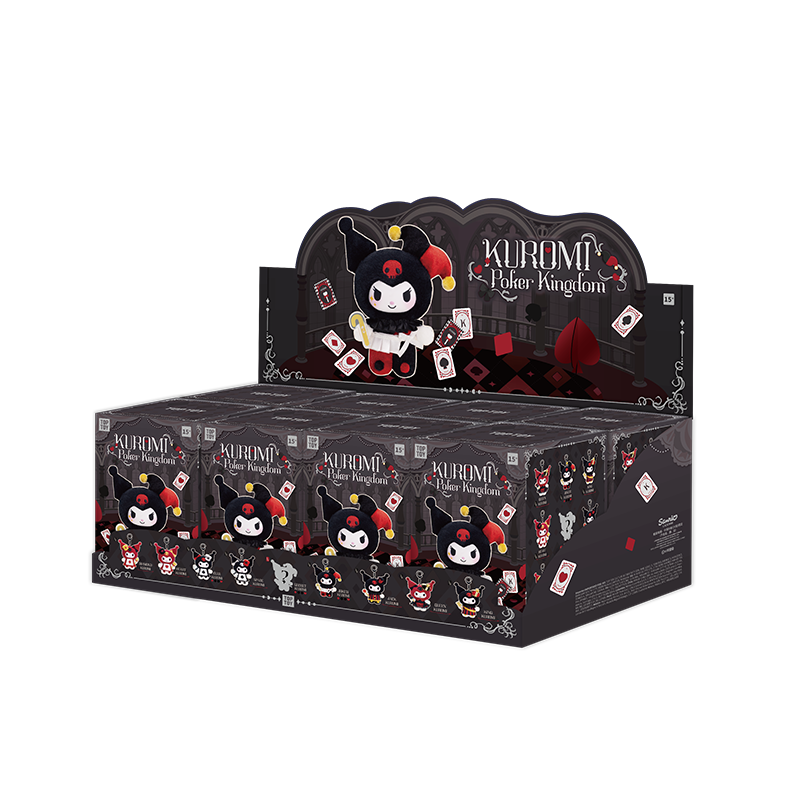 KUROMI Poker Kingdom Series Blindbox mit Plüschanhänger