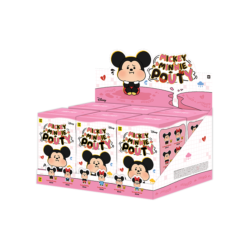 Disney Mickey & Minnie Pouty Series Plush Charm Blind Box