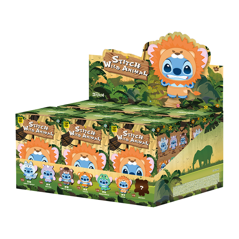 早い者勝ち 新品未開封 TOP TOY Stitch Wild Animal TOPTOY Stitch Wild Animal Series Vinyl Plush Blind Box Figure Toys