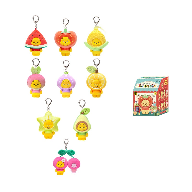 Winnie Pooh Tiny Orchard Fruit Keychain Series Blind Box