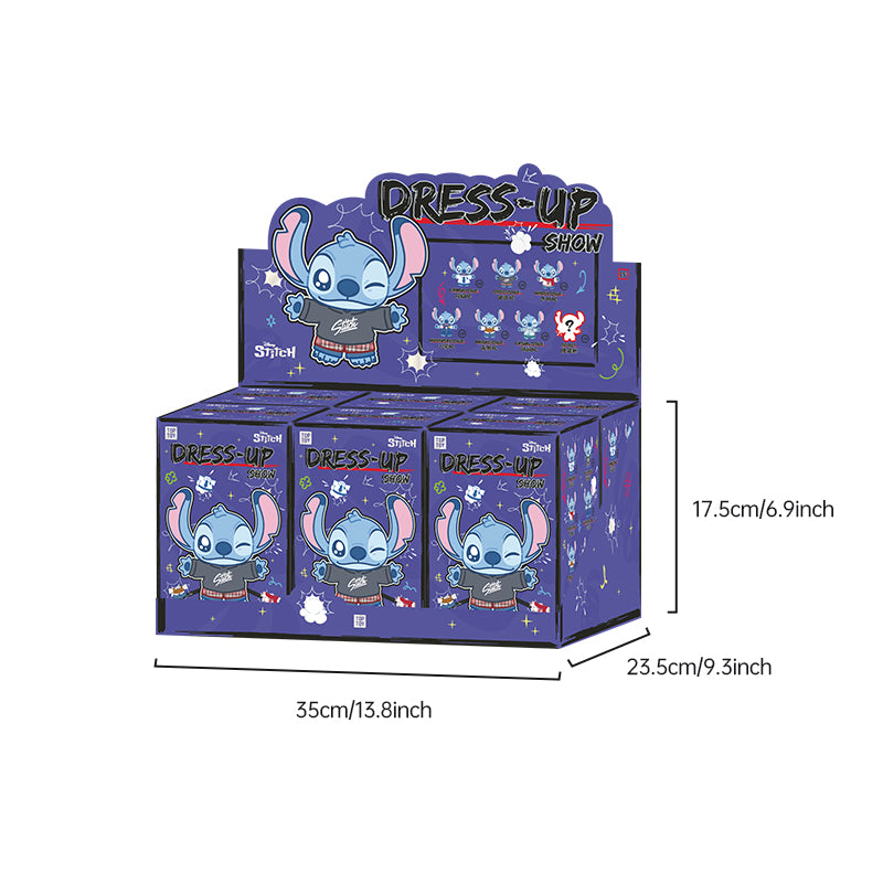 Disney Stitch Dress-Up Show Series Vinyl Plush Blind Box size 3