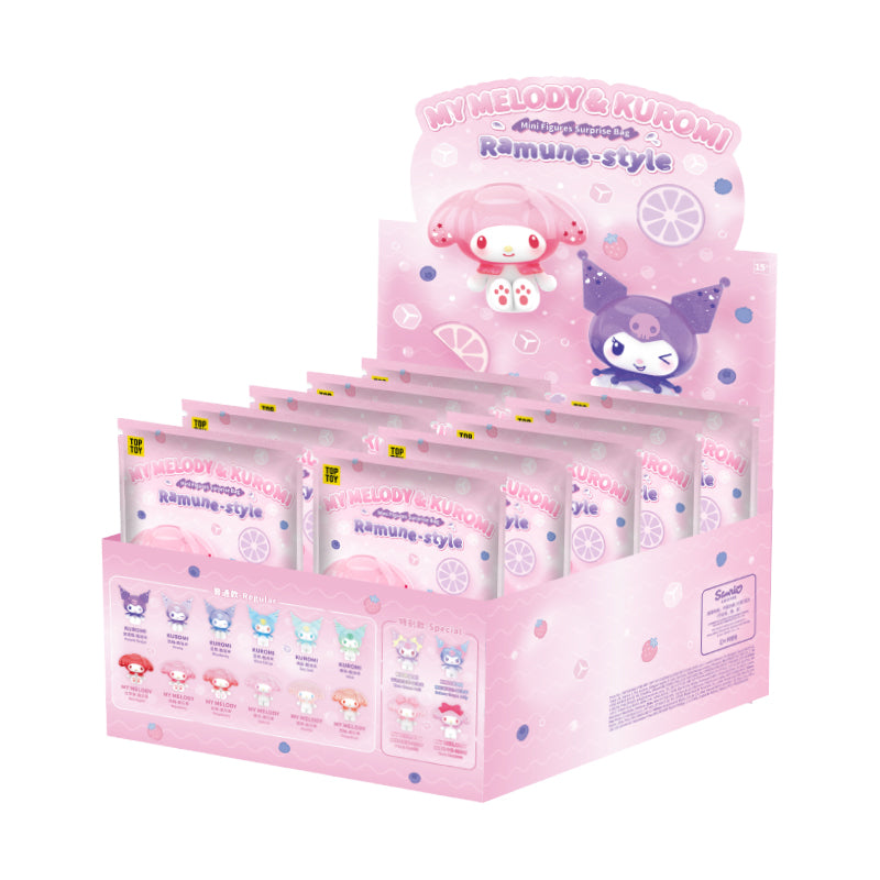 MY MELODY&KUROMI Ramune-Style Mini Figures Surprise Blind