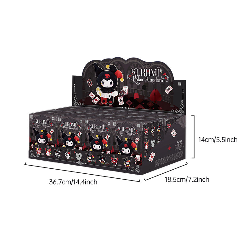KUROMI ポーカーキングダムシリーズ ぬいぐるみペンダント ブラインドボックス size 3