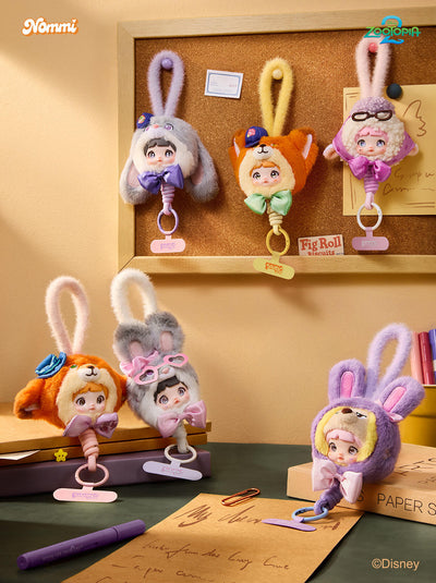 Nommi × Zootopia Metropolis Holiday Series Plush Phone Strap Blind Box
