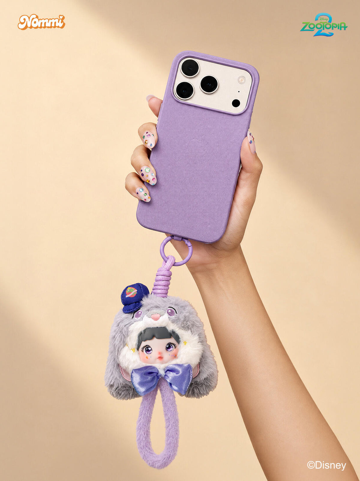 Nommi × Zootopia Metropolis Holiday Series Plush Phone Strap Blind Box