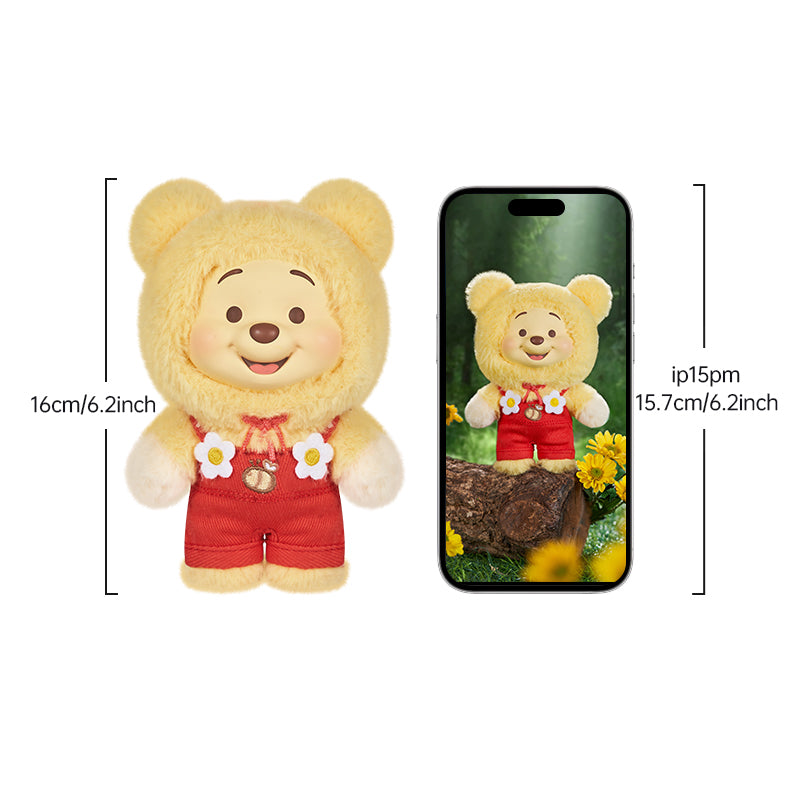Winnie the Pooh Candy Series Plush Keychain Blind Box size 1