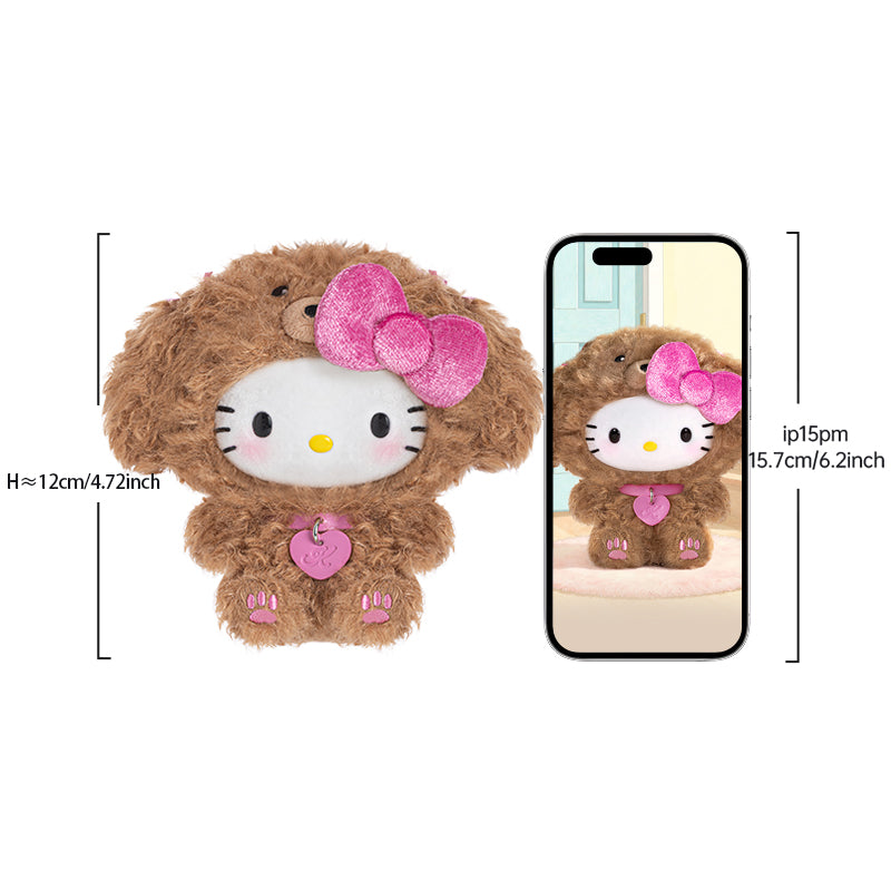 Hello Kitty Puppy Party Series Plush Pendant Blind Box size 1